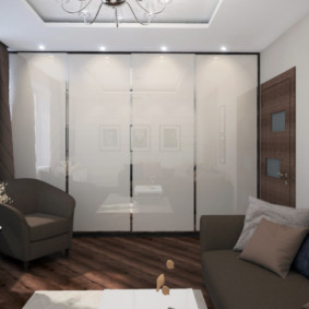 dzīvojamā istaba modernā stila interjera fotoattēlā