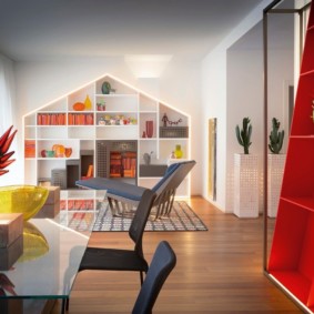 dzīvojamā istaba moderna stila ideju fotoattēlā