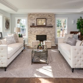 modern style living room decor photo