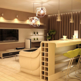 Wohnzimmerfläche von 17 qm Design