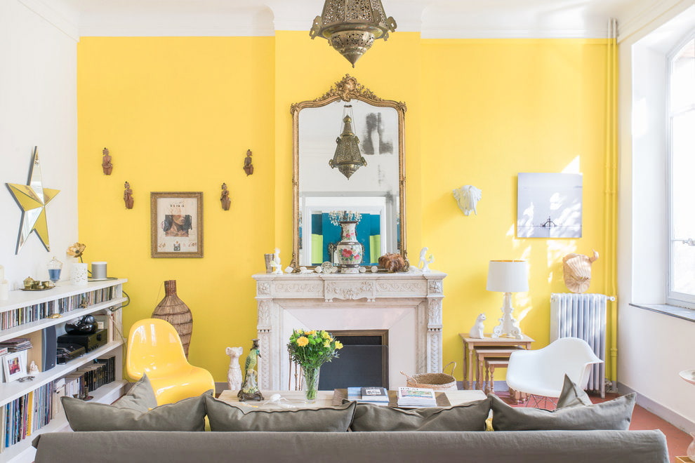 obývacia izba v jasných farbách dizajnové nápady