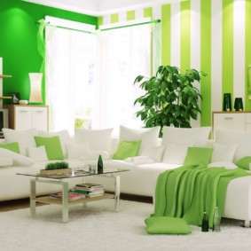 phòng khách trong trang trí hình ảnh màu xanh lá cây