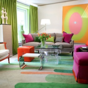 living room in green decor ideas