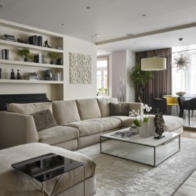 dzīvojamā istaba modernā stilā