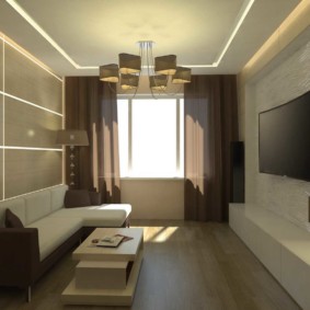 living room in a modern style photo species