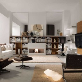 dzīvojamā istaba mūsdienu dizaina stilā