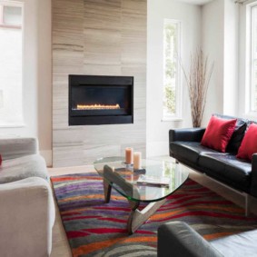 modern style living room photo design