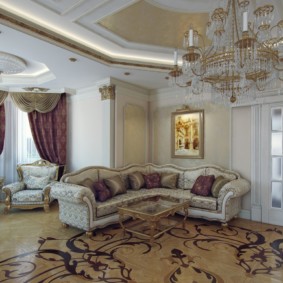 Ý tưởng trang trí phòng khách Baroque
