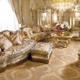 baroque living room interior ideas