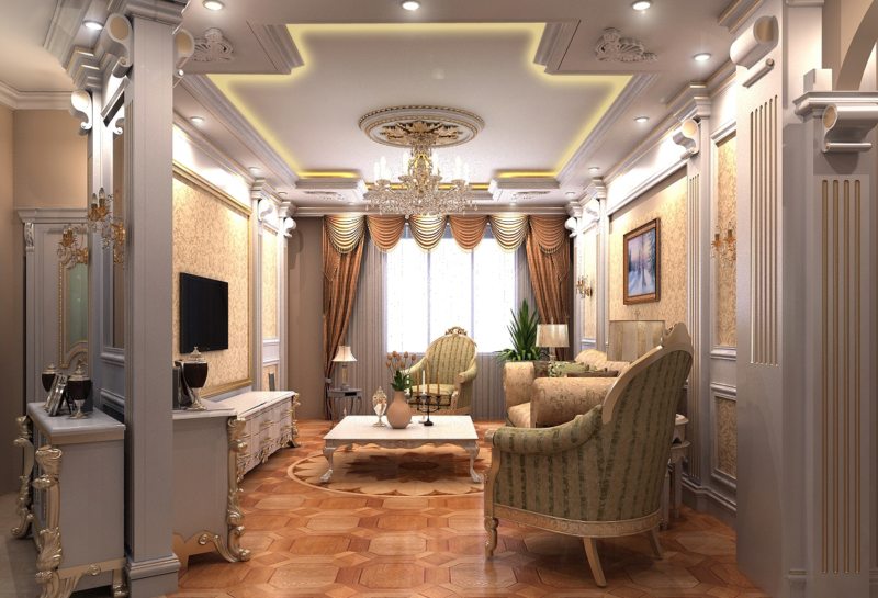 baroque living room photo design