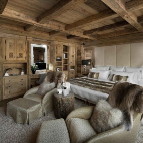 Chalet style living room