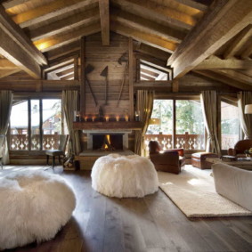 chalet style living room ideas