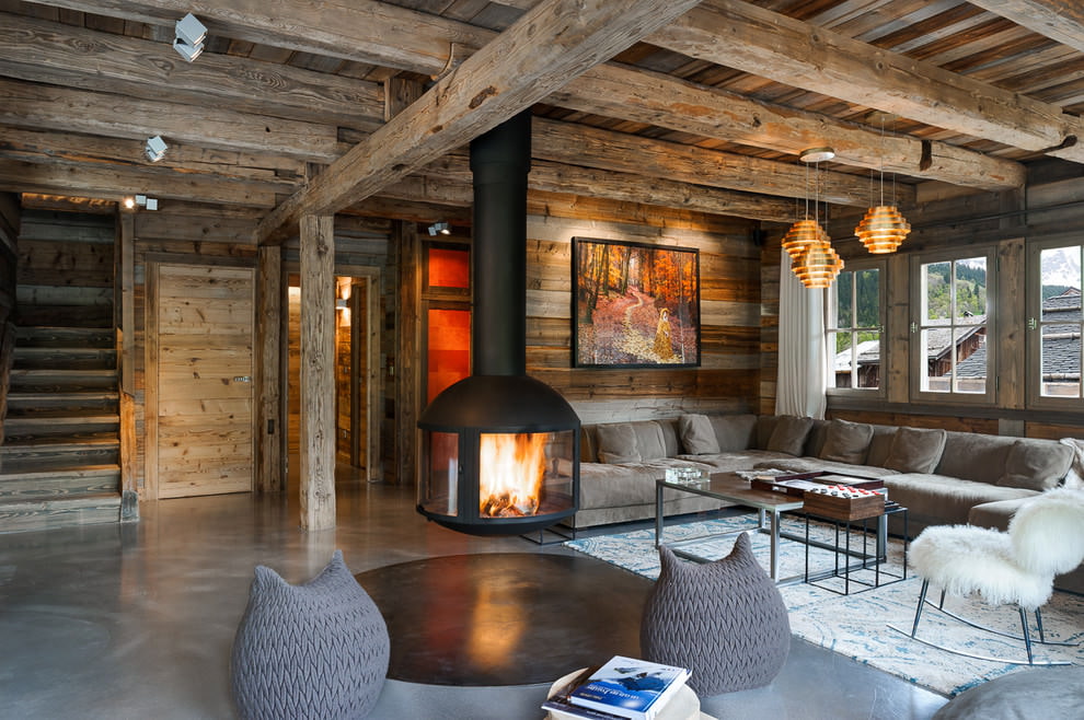 Chalet style living room