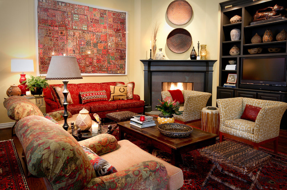 Ang dekorasyon ng estilo ng living room ng Oriental
