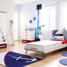 tapis dans la chambre de l'enfant