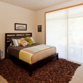 kahverengi yatak odası halı