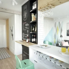 studio apartment of 27 sq m design ideas