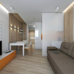 studio apartment of 27 sq m interior