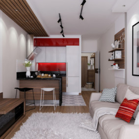 studio apartment of 27 sq m interior