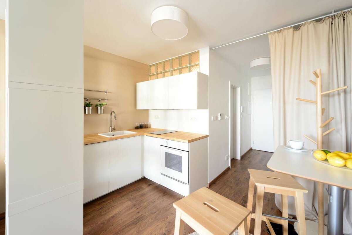 studio apartment of 27 sq m kitchen