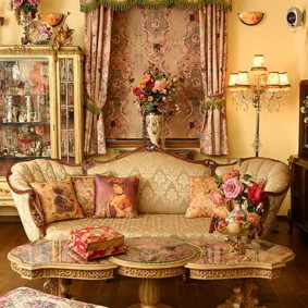 baroka stila dzīvokļa foto dekors