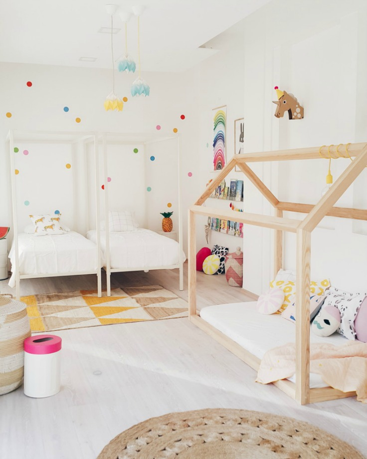 Wooden playhouse for small children