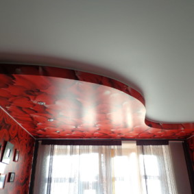 hængende lofter i soveværelsets fotodesign