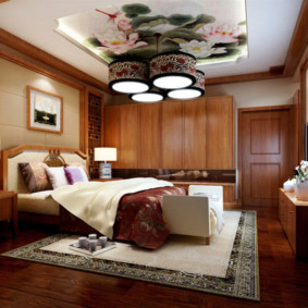 habitació interior amb foto de disseny d’estil oriental