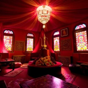 wnętrze pokoju w stylu fotograficznym w stylu orientalnym