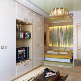 sadrokartónové výklenok v spálni dizajn fotografie