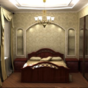 sadrokartónové výklenok v spálni foto dizajn