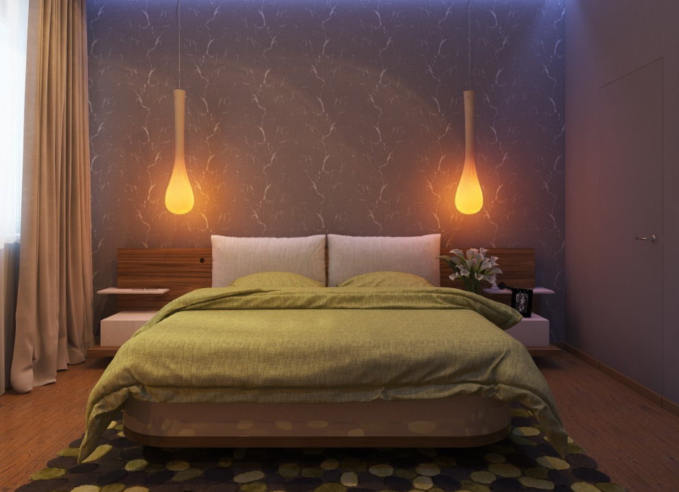 Ноћне лампице у облику суза над главом кревета