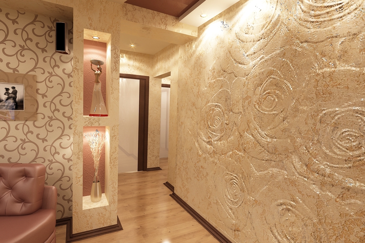 wallpaper and decorative plaster