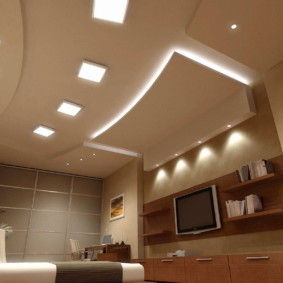 világítás szoba a lakásban fotó design
