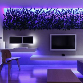 осветление на стаи в дизайна на снимките на апартамента