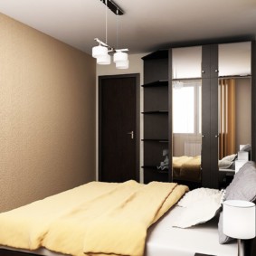 odalı bir daire Brezhnevka tasarım fotoğraf düzeni