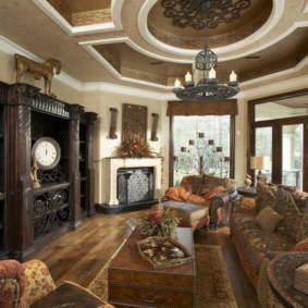 plasterboard ceiling for living room design photo