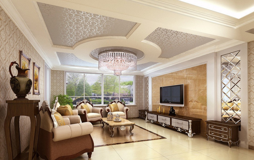 gypsum ceiling for living room design ideas