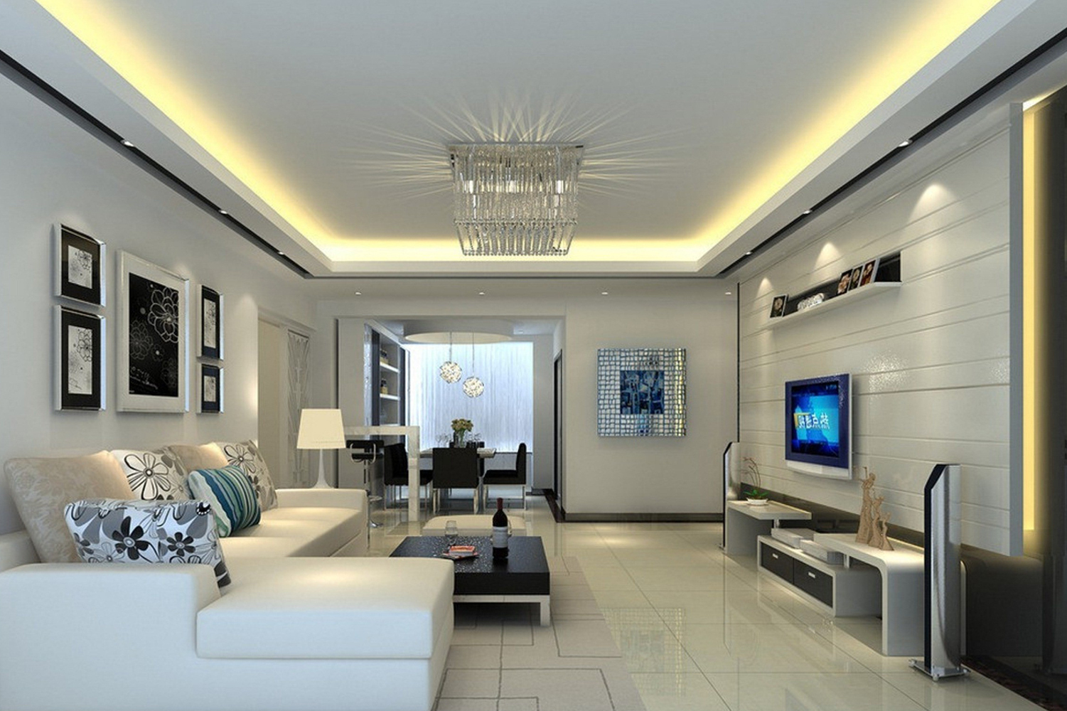 plasterboard ceiling for living room ideas photo