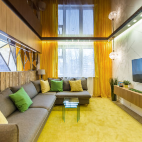 idee di design del soffitto del soggiorno
