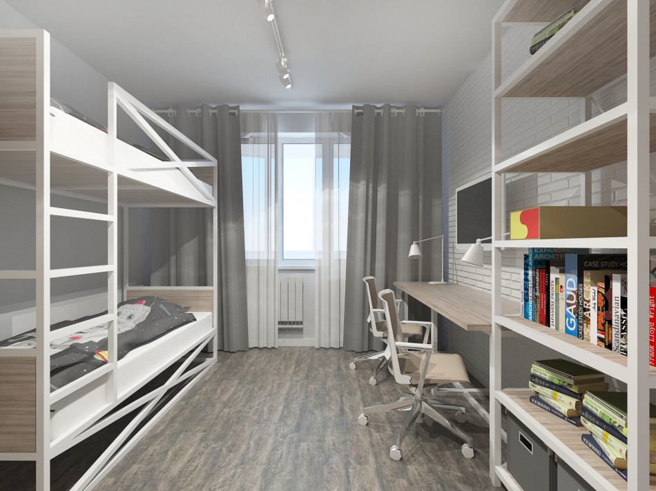 mellény loft stílusú apartmanban