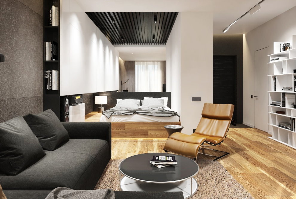Proiectare apartament 36 mp într-un stil modern