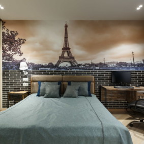 modern photo wallpaper in the apartment decor ideas