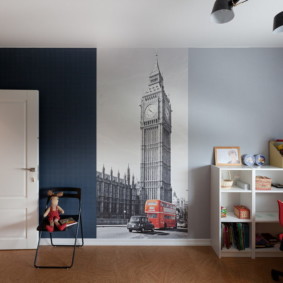 modern photo wallpaper in the apartment photo interior