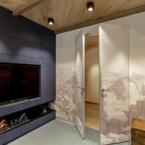 modernas foto tapetes dzīvoklī ideju iespējas