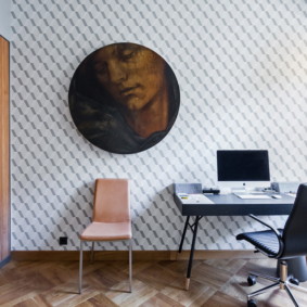modernong wallpaper sa dekorasyon ng apartment