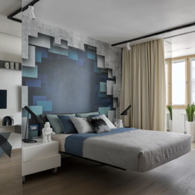 modern wallpaper in the apartment interior photo