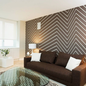 modern wallpaper in the apartment photo design