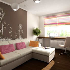 bedroom with sofa photo decoration
