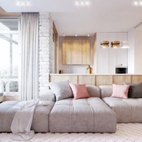 bedroom with sofa photo design